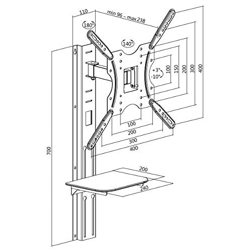 TV-Wandhalterung 32''–55 BP0048