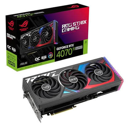 RTX 4070 Ti Super 16GB ASUS ROG Strix Gaming OC GDDR6X 3Fan ROG-STRIX-RTX4070TIS-O16G-GAMING