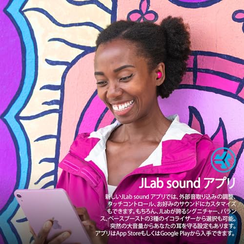 Jlab JBuds Mini True Wireless Earbuds- Pink Bluetooth In-Ear-Kopfhörer, Integriertes Mikrofon