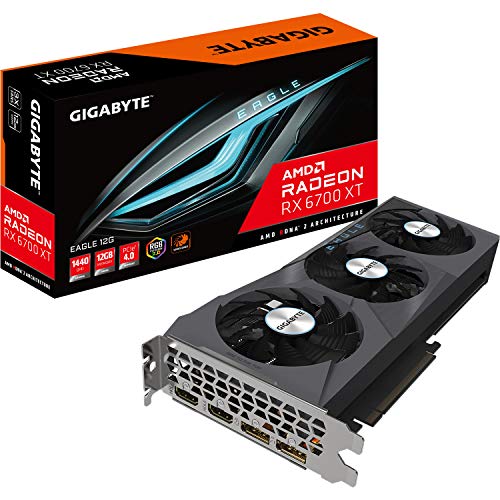 Gigabyte Radeon RX 6700XT Eagle 12G Grafikkarte - 12GB GDDR6, 2x HDMI, 2x DP