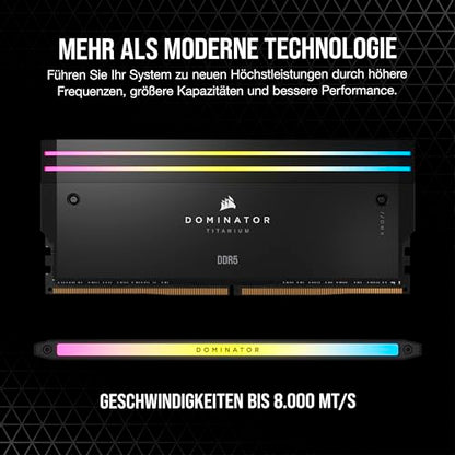 CORSAIR Dominator Titanium RGB - DDR5 - Kit - 48 GB: 2 x 24 GB - DIMM 288-PIN - 7000 MHz / PC5-56000 - ungepuffert