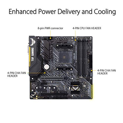 ASUS Mainboard TUF GAMING B450M-PLUS II - Micro ATX - Socket AM4 - AMD B450