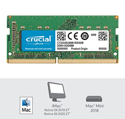 64GB (2x32GB) Crucial DDR4-2666 PC4-21300 SO-DIMM für iMac 27" 2017/ab März 201