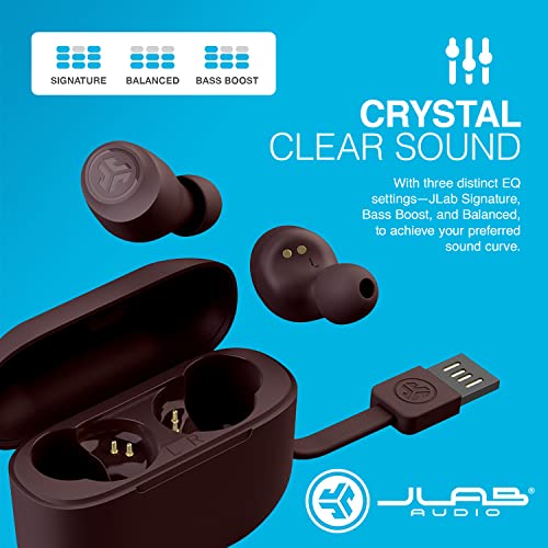 JLab Go Air Tones Pantone 4975 C In-Ear True Wireless Kopfhörer 32h Stunden Spielzeit, Integriertes MEMS-Mikrofon, Schweiß und spritzwassergeschützt