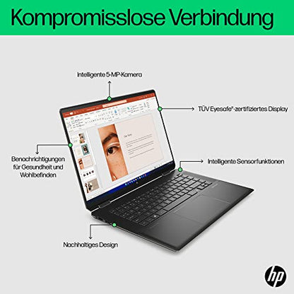 HP Spectre x360 16-f2075ng inkl. Pen 16,0" 3K+ IPS Touch, Intel i7-1360P, 16GB RAM, 512GB SSD, ARC A370M, Windows 11