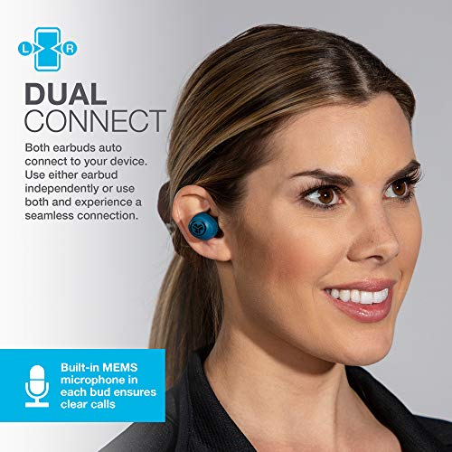 JLab GO Air True Wireless Earbuds blau - in-Ear-Kopfhörer (20 Stunden Akkulaufzeit, eingebautes Mikrofon)