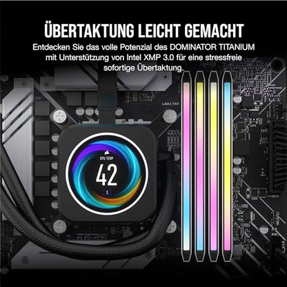 RAM Corsair D5 7200 48GB C36 Dom Titanium RGB K2