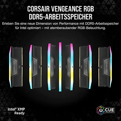 CORSAIR RAM Vengeance RGB - 48 GB (2 x 24 GB Kit) - DDR5-6000 DIMM CL36