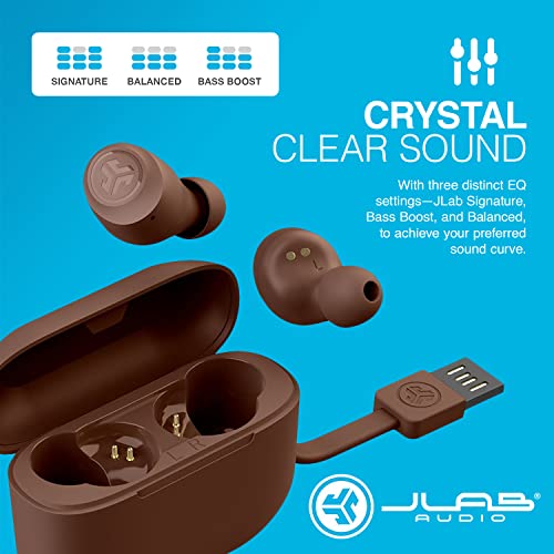 JLab Go Air Tones Pantone 4625 W In-Ear True Wireless Kopfhörer 32h Stunden Spielzeit, Integriertes MEMS-Mikrofon, Schweiß und spritzwassergeschützt