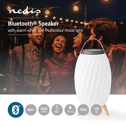 Nedis Bluetooth® Lautsprecher 90W [90W/ 6 Std Akku/ True Wireless Stereo] Höhe 66cm