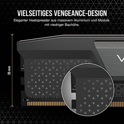 CORSAIR RAM Vengeance RGB - 48 GB (2 x 24 GB Kit) - DDR5-6000 DIMM CL36