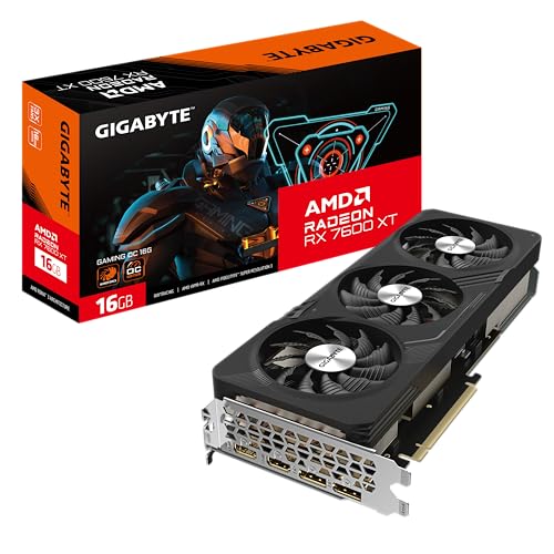 Gigabyte Radeon RX 7600XT Gaming OC Grafikkarte - 16GB GDDR6, 2x HDMI, 2x DP