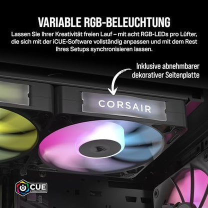 CORSAIR Lüfter 140*140*25 RX140 RGB iCUE Link Dual Kit