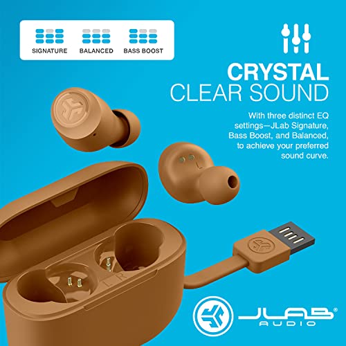 JLab Go Air Tones Pantone 7572 W In-Ear True Wireless Kopfhörer 32h Stunden Spielzeit, Integriertes MEMS-Mikrofon, Schweiß und spritzwassergeschützt