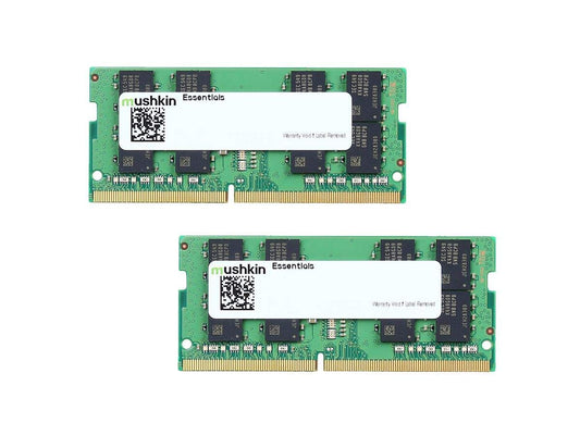 Mushkin Essentials - DDR4 - Kit - 64 GB: 2 x 32 GB - SO DIMM 260-PIN - 3200 MHz / PC4-25600 - ungepuffert