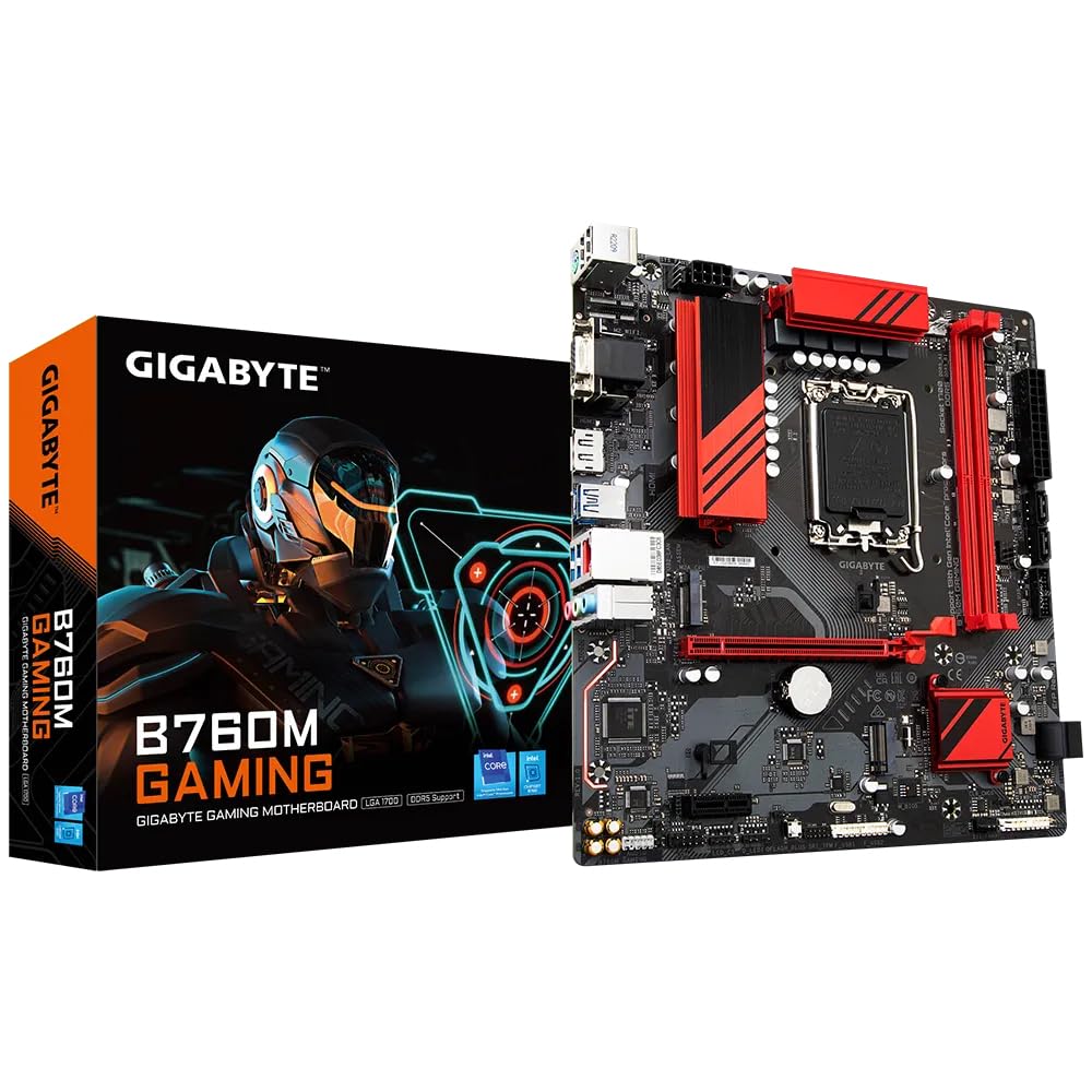 GIGABYTE B760M Gaming; Intel B760 Mainboard - Sockel 1700; DDR5