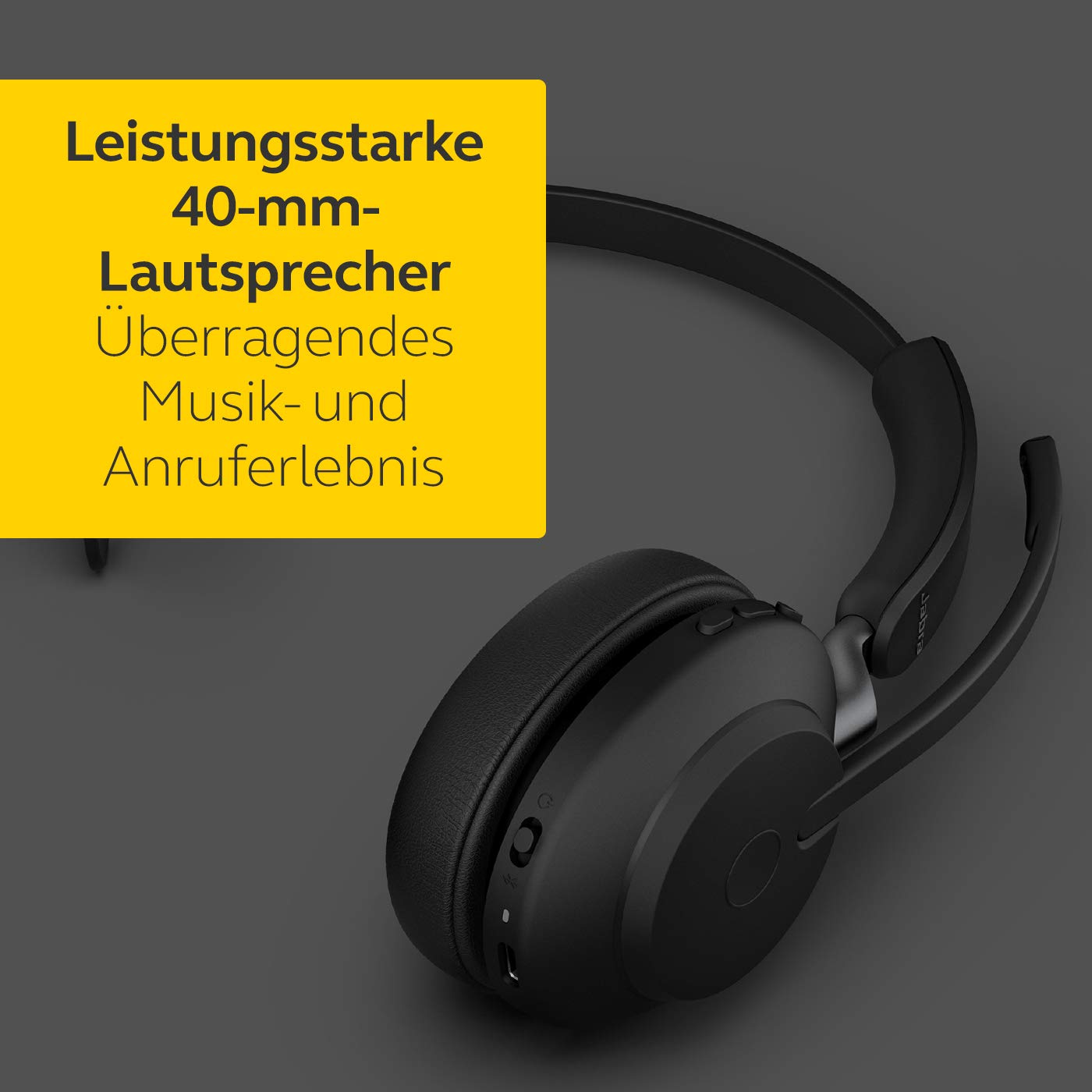 Jabra Evolve2 65 Mono UC + Ladestation + Link 380a, schwarz