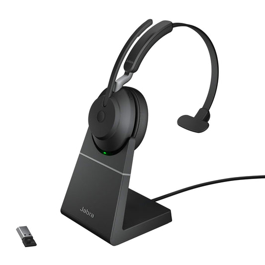 Jabra Evolve2 65 Mono UC + Ladestation + Link 380a, schwarz