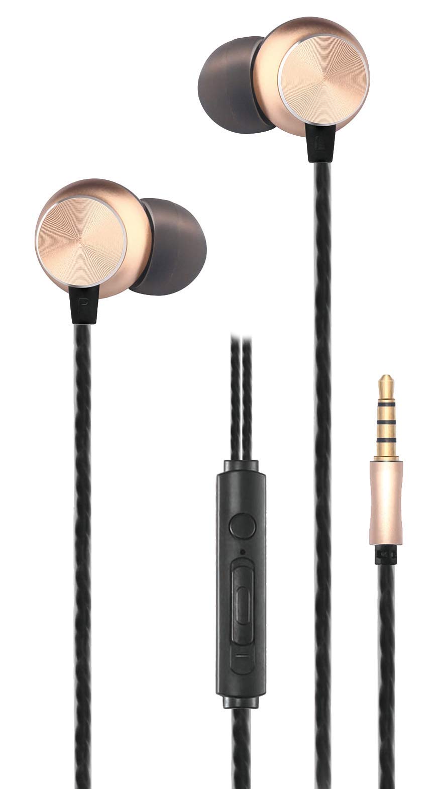 2GO In-Ear Stereo-Headset "Deluxe" - schwarz/gold