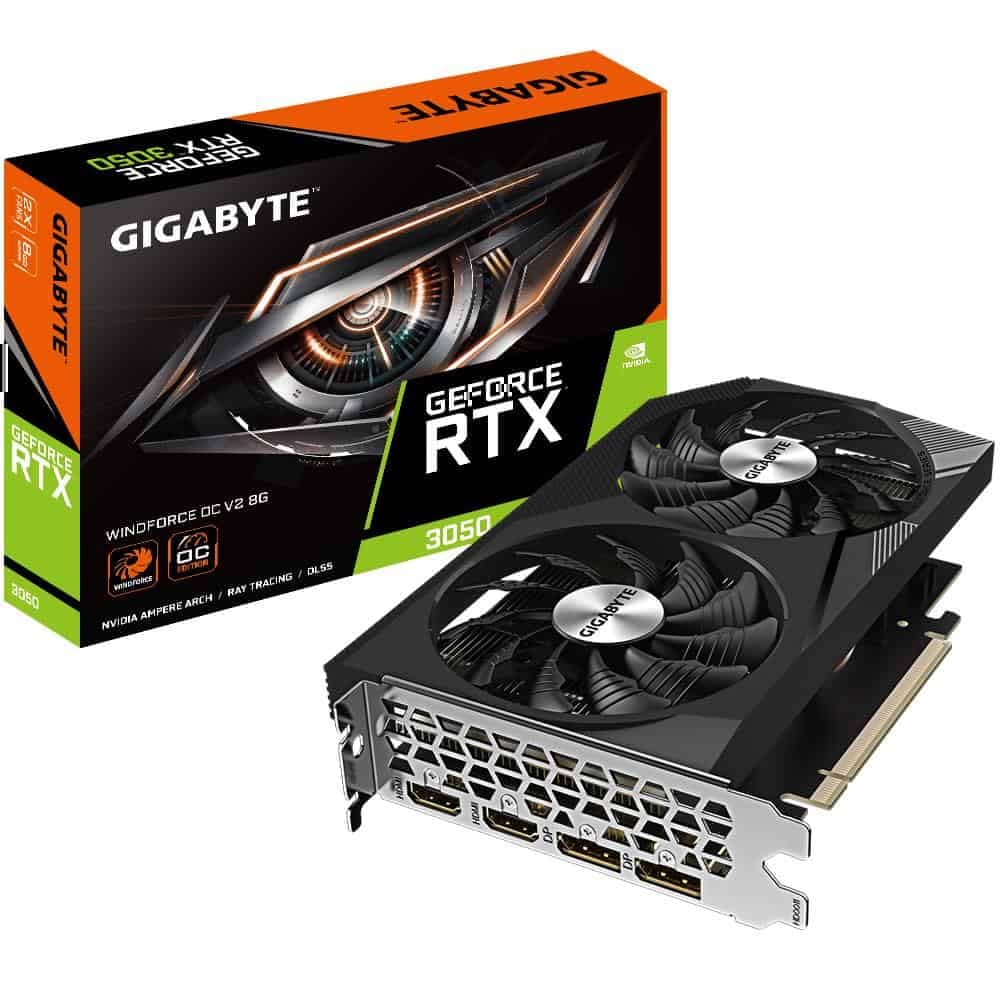 RTX 3050 8GB Gigabyte Windforce OC V2 GDDR6