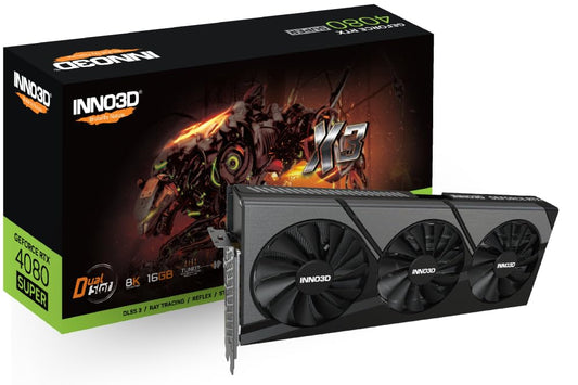 Inno3D GeForce RTX 4080 SUPER X3 - 16GB GDDR6X, 1x HDMI, 3x DP