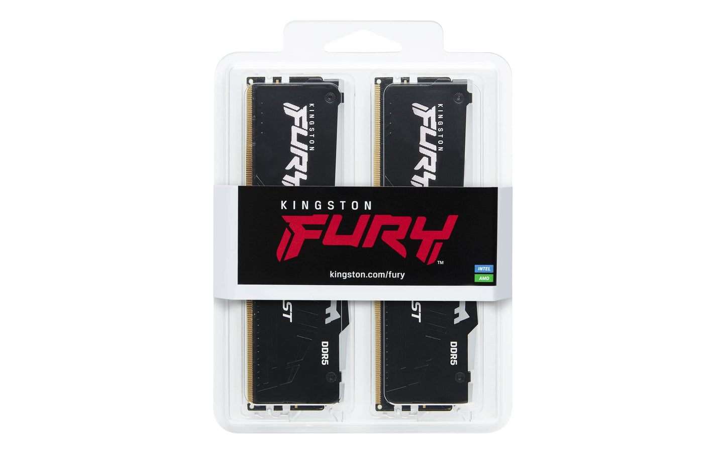 Kingston FURY Beast RGB - DDR5 - Kit - 32 GB - DIMM 288-PIN - 6000 MHz / PC5-48000 - ungepuffert