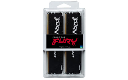 128GB (4x32GB) KINGSTON FURY Beast Black XMP DDR5-5600 CL40 RAM Speicher Kit