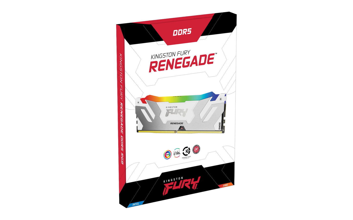 32GB (2x16GB) KINGSTON FURY Renegade RGB White DDR5-6000 CL32 RAM Speicher Kit