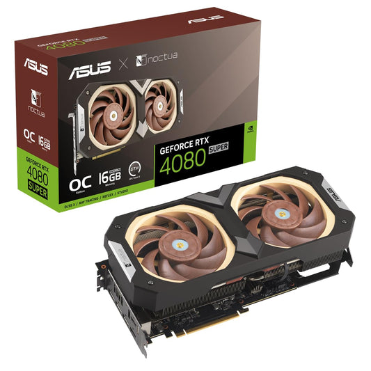 ASUS Noctua GeForce RTX 4080 SUPER OC Edition Grafikkarte - 16GB GDDR6X, 2x HDMI, 3x DP