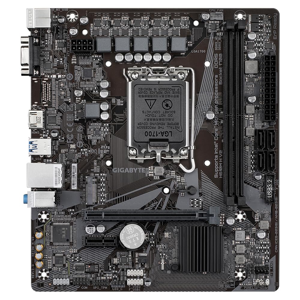 Gigabyte H610M H V2 - 1.0 - Motherboard - micro ATX - LGA1700-Sockel - H610