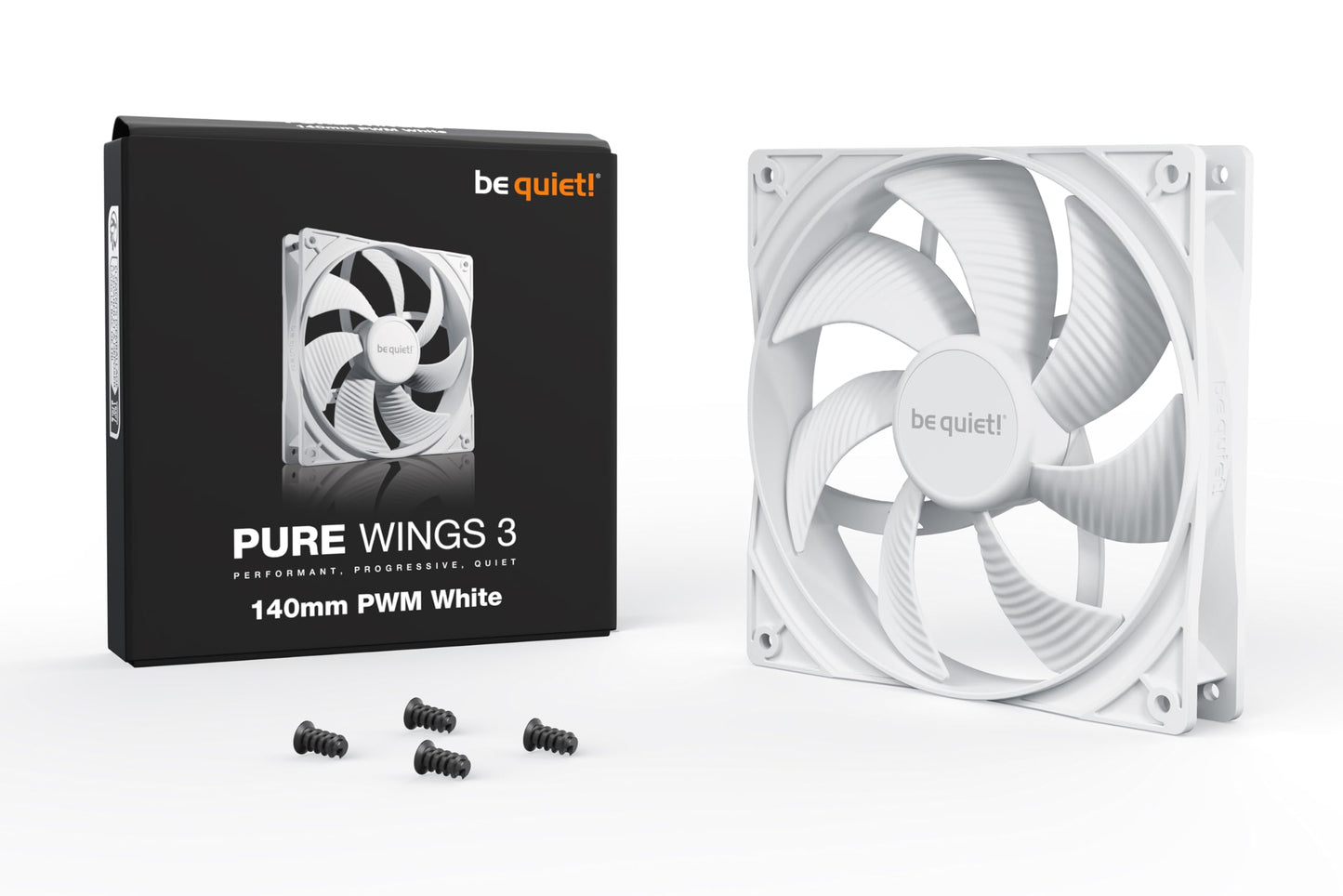 be quiet! Lüfter Pure Wings 3 PWM - 140 mm; White