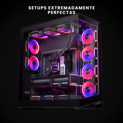 PHANTEKS D30 PWM Reverse Airflow D-RGB Lüfter; 3er Pack - 120mm; schwarz