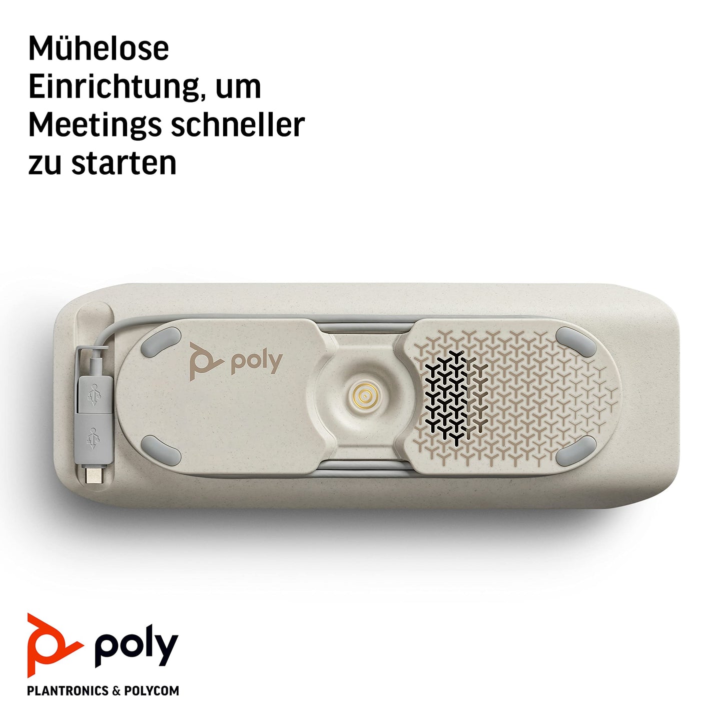 Poly Sync 40 Freisprecheinrichtung, Konferenzlösung, Teams zertifiziert, Bluetooth, USB-A & USB-C