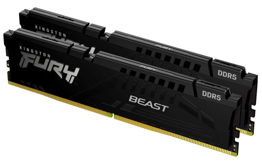 Kingston FURY Beast - DDR5 - Kit - 32 GB: 2 x 16 GB - DIMM 288-PIN - 6000 MHz / PC5-48000 - ungepuffert