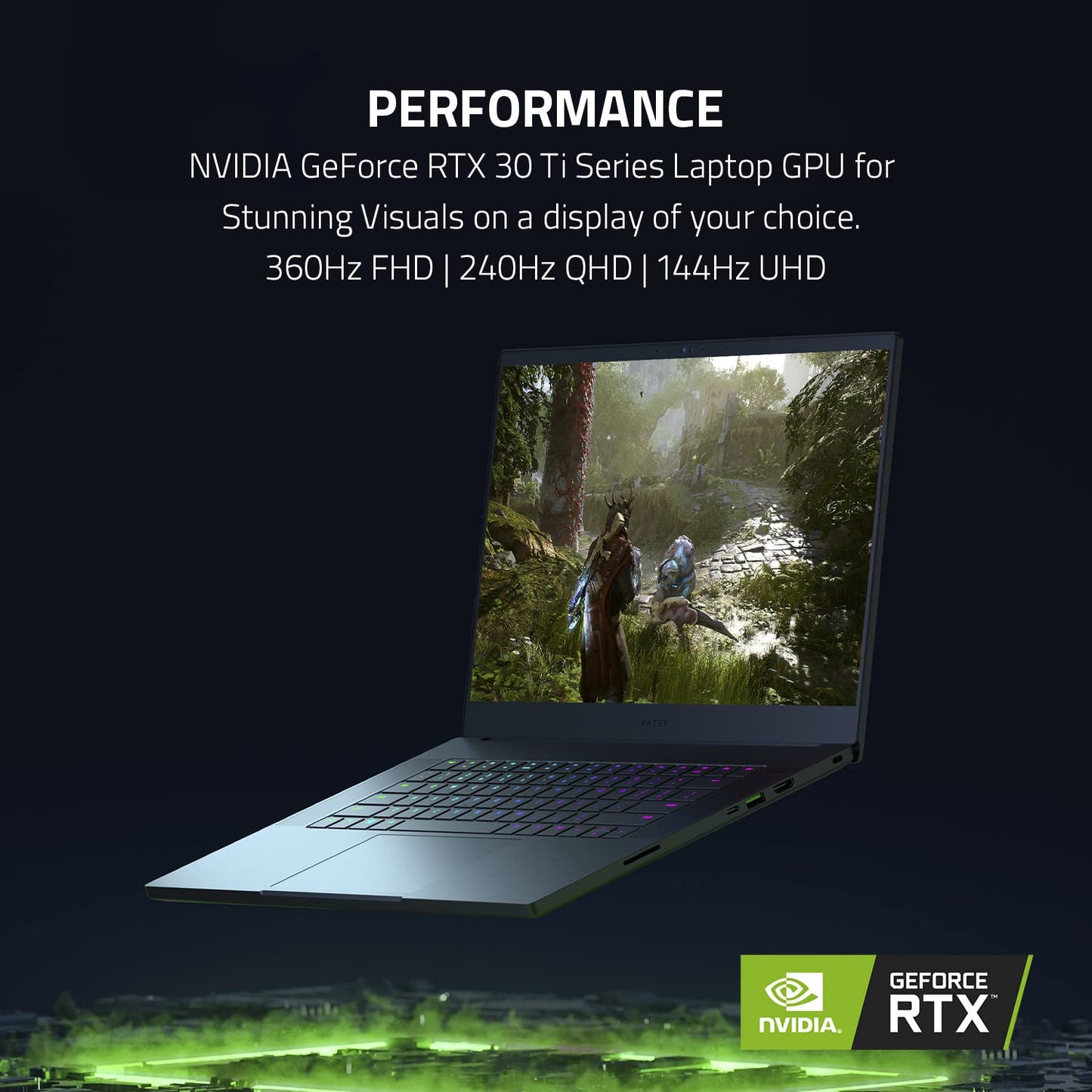 Razer Blade 15 - 15,6" QHD IPS 240Hz, Intel i7-12800H, 32GB RAM, 1TB SSD, GeForce RTX 3080Ti, Windows 11