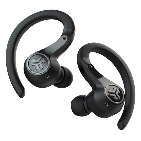 JLab Epic Air Sport ANC True Wireless Schwarz - On-Ear-Kopfhörer (28 Stunden Akkulaufzeit, eingebautes Mikrofon)