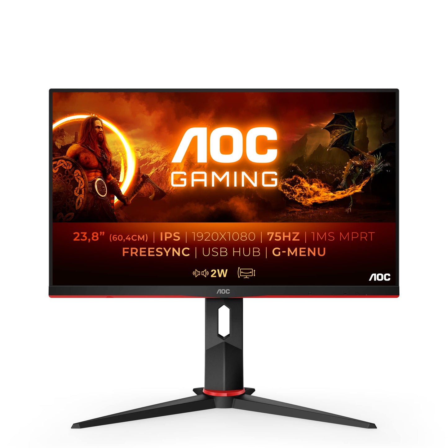 AOC 24G2U5, 60,45 cm (23,8 Zoll), IPS - DP, HDMI, VGA