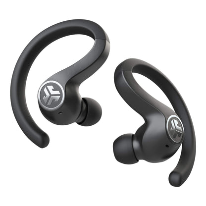 JLab JBuds Air Sport Schwarz - True Wireless In-Ear-Kopfhörer (40 Stunden Akkulaufzeit, Mikrofon, Touch Control)