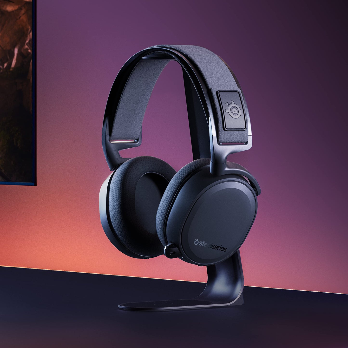 SteelSeries Arctis 7+ Wireless Headset - Spatial Sound (Virtual 7,1)/ClearCast-Mic/Multiplatform/USB-C