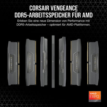 CORSAIR RAM Vengeance - 64 GB (2x 32 GB Kit) - DDR5-6000 DIMM CL30