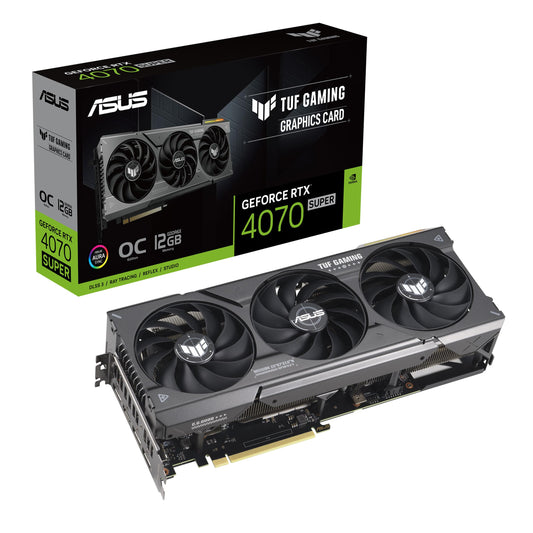 ASUS TUF GeForce RTX 4070 SUPER OC Grafikkarte - 12GB GDDR6X, HDMI, 3x DP