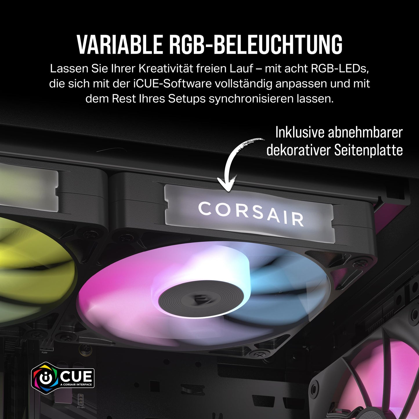 CORSAIR Lüfter 140*140*25 RX140 RGB iCUE Link Single