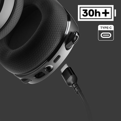 SteelSeries Arctis 7+ Wireless Headset - Spatial Sound (Virtual 7,1)/ClearCast-Mic/Multiplatform/USB-C