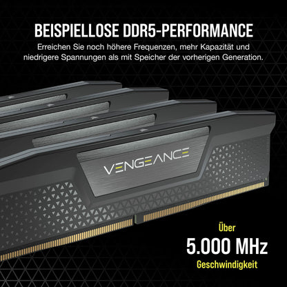 CORSAIR RAM Vengeance - 64 GB (2 x 32 GB Kit) - DDR5 5600 DIMM CL36