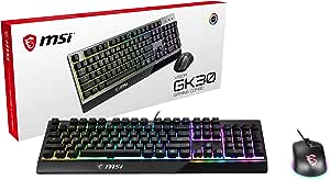 MSI Vigor GK-30 Combo Gaming Keyboard Black