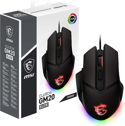 MSI Clutch GM20 Elite Gaming Maus. Black. USB