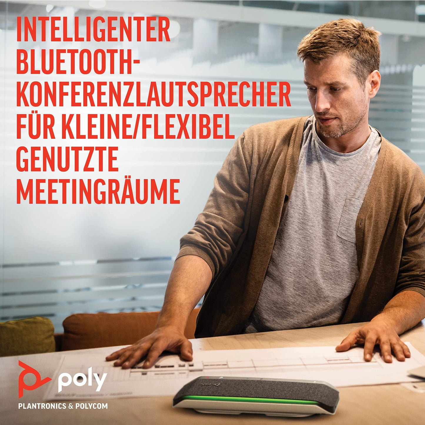 Poly Sync 40 Freisprecheinrichtung, Konferenzlösung, Teams zertifiziert, Bluetooth, USB-A & USB-C