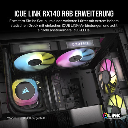 CORSAIR Lüfter 140*140*25 RX140 RGB iCUE Link Single