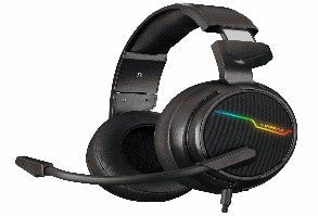 Rampage RGW9 COMFORT Black USB 7.1 Surround Sound RGB Gaming Headset with Microphone