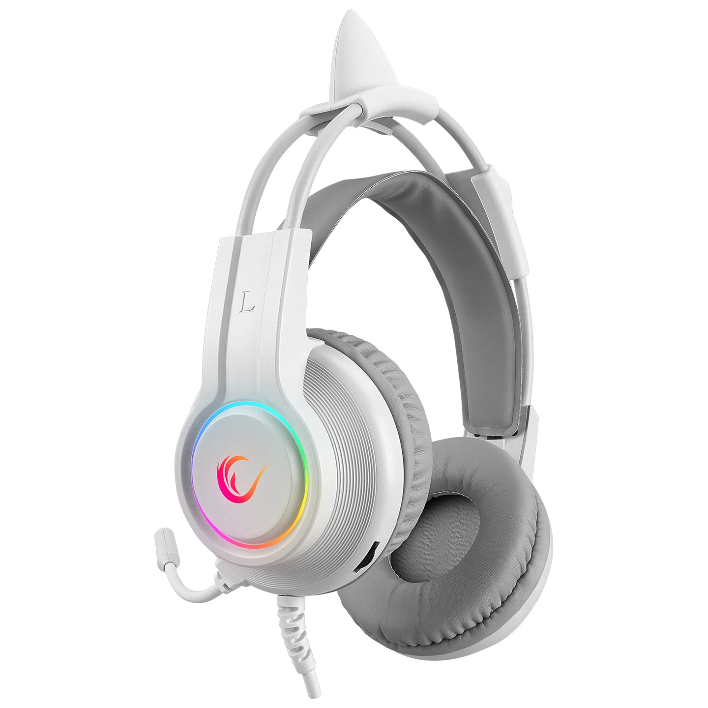 Rampage RM-K91 X-CATTY White USB 7.1 Version RGB Gaming  Microphone Headset